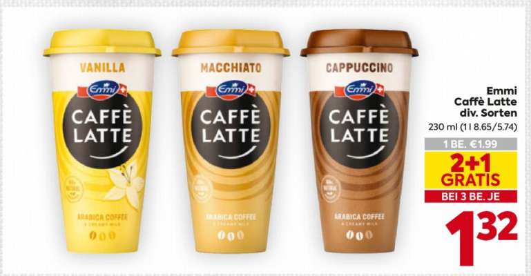 Emmi Caffè Latte div. Sorten