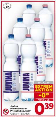 Juvina Mineralwasser Prickelnd od. Still