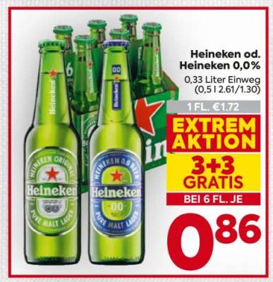 Heineken od. Heineken 0,0 %