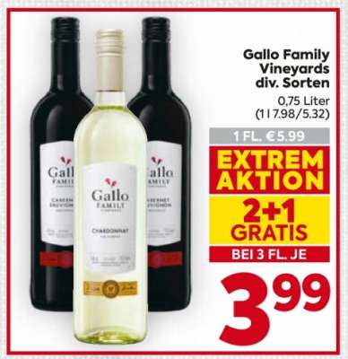 Gallo Family Vineyards div. Sorten