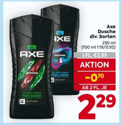 Axe Dusche div. Sorten