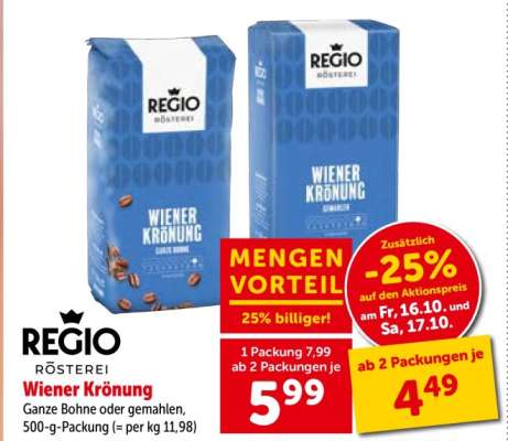 REGIO RÖSTEREI Wiener Krönung