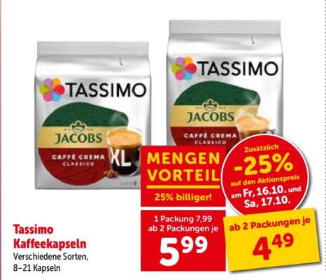 Tassimo Kaffeekapseln
