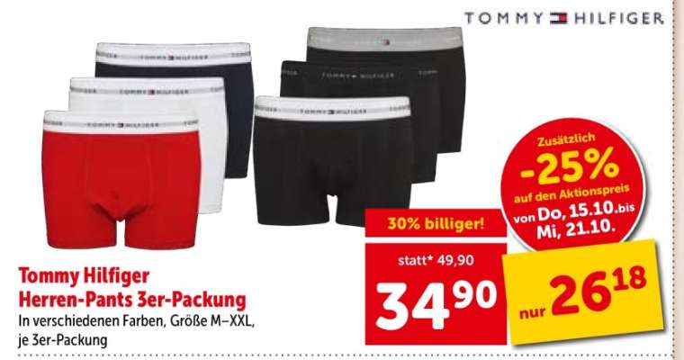 Tommy Hilfiger Herren-Pants 3er-Packung
