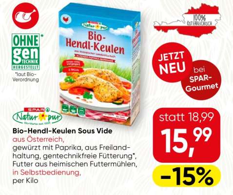 Bio-Hendl-Keulen Sous Vide