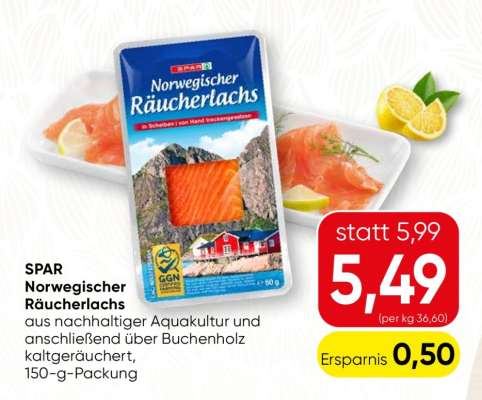 SPAR Norwegischer Räucherlachs
