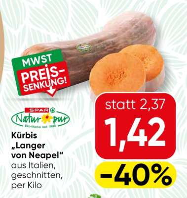 Kürbis „Langer von Neapel“