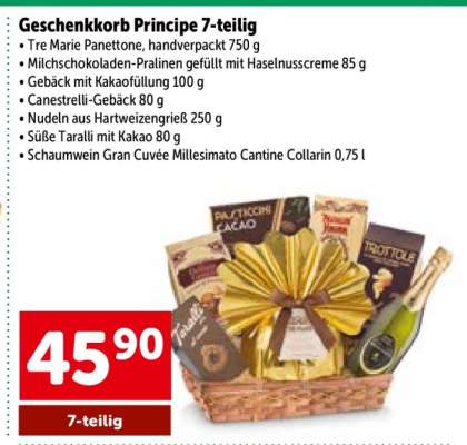 Geschenkkorb Principe 7-teilig