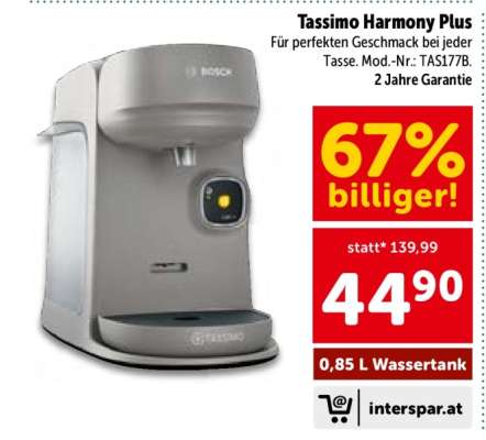 Tassimo Harmony Plus