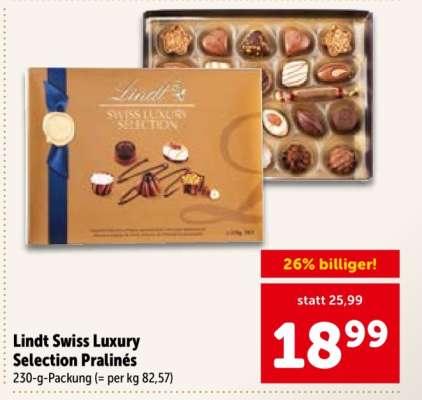 Lindt Swiss Luxury Selection Pralinés