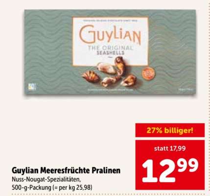 Guylian Meeresfrüchte Pralinen