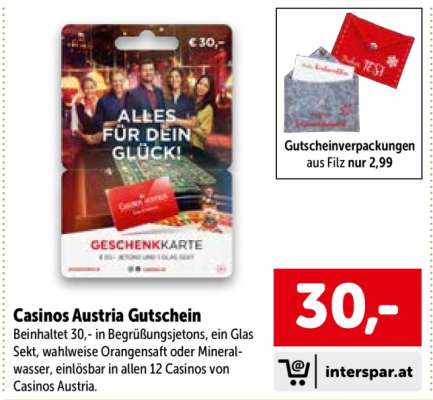Casinos Austria Gutschein