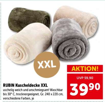 RUBIN Kuscheldecke XXL
