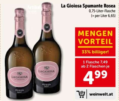La Gioiosa Spumante Rosea