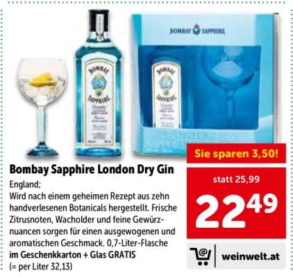 Bombay Sapphire London Dry Gin
