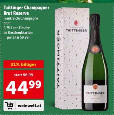 Taittinger Champagner Brut Réserve