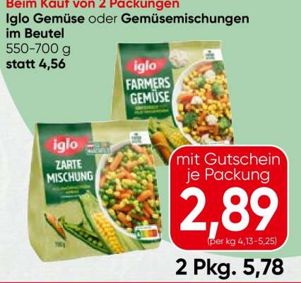 Iglo Gemüse oder Gemüsemischungen
