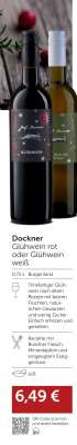 Dockner Glühwein rot oder Glühwein weiß