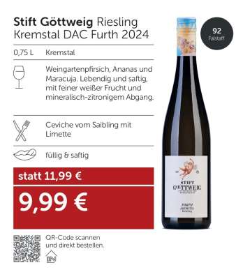 Stift Göttweig Riesling Kremstal DAC Furth 2024