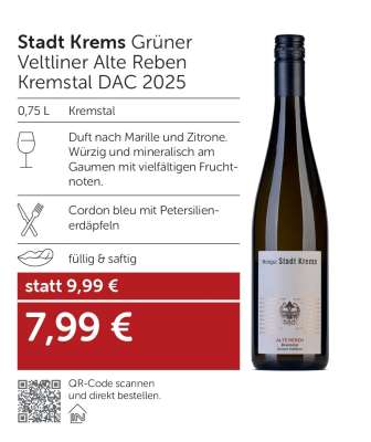 Stadt Krems Grüner Veltliner Alte Reben Kremstal DAC 2025