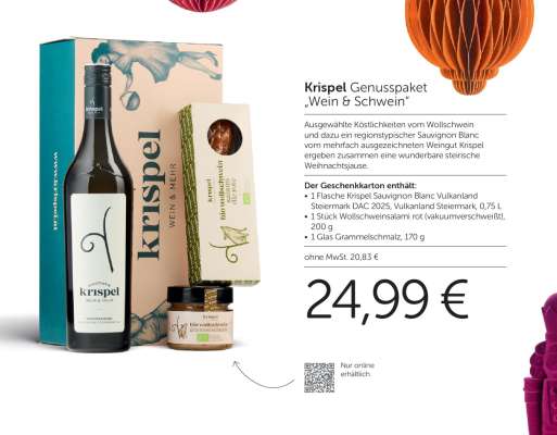 Krispel Genuss­paket „Wein & Schwein“
