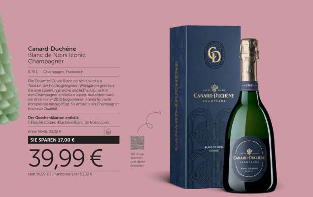 Canard-Duchêne Blanc de Noirs Iconic Champagner
