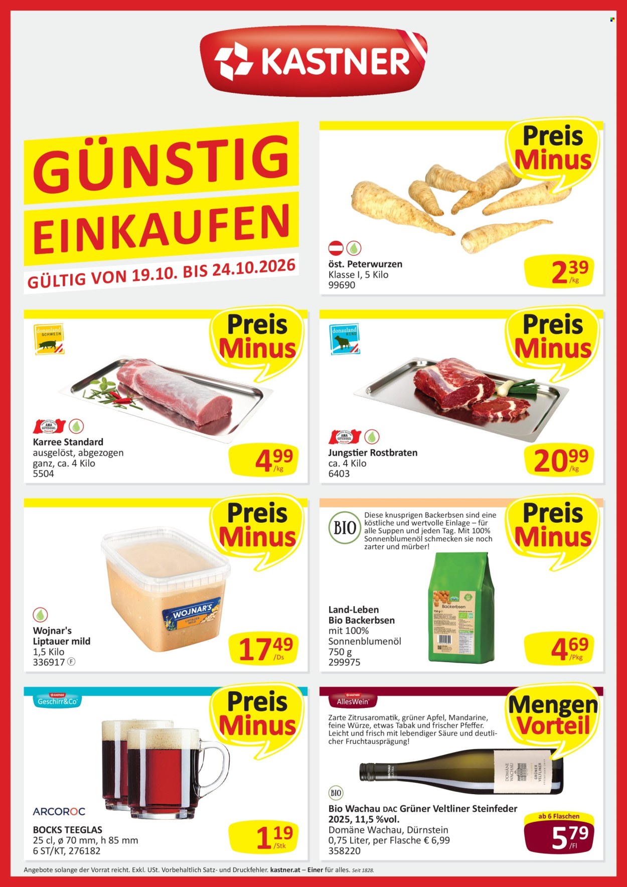 Angebote KASTNER - 19.10.2026 - 24.10.2026. Seite 1