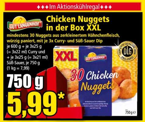 Chicken Nuggets in der Box XXL