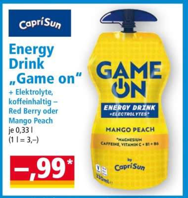 Energy Drink "Game on"