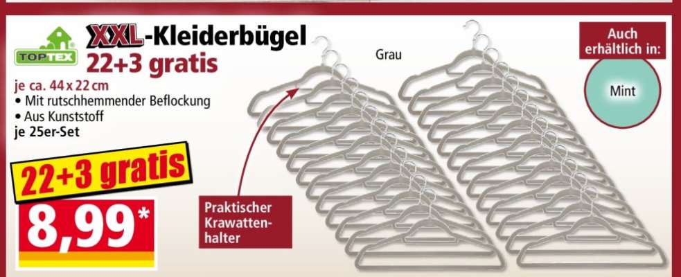 XXL-Kleiderbügel