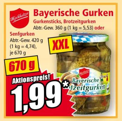 Hochholzer Bayerische Gurken