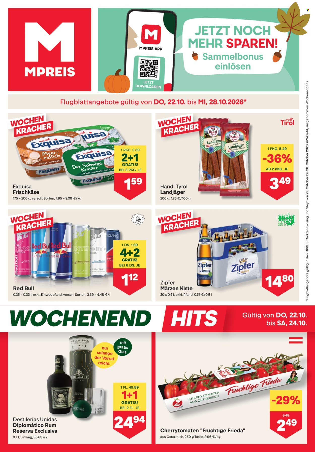 Angebote MPREIS - 22.10.2026 - 28.10.2026. Seite 1
