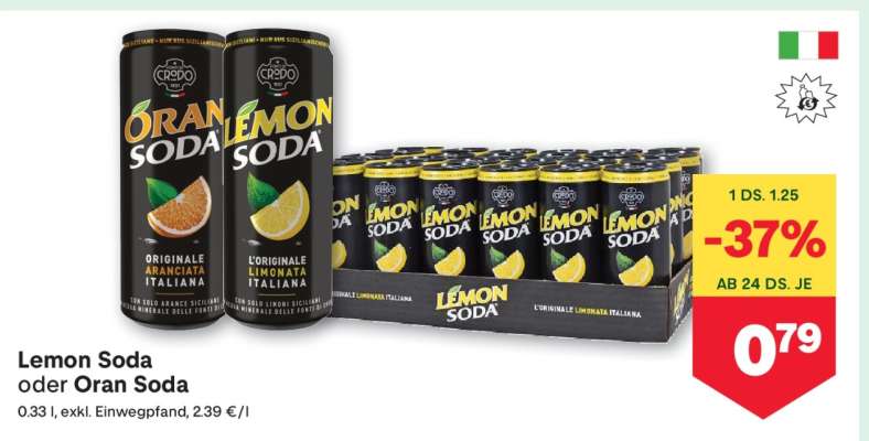 Lemon Soda oder Oran Soda