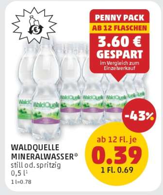 WALDQUELLE MINERALWASSER