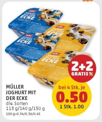 Müller Joghurt mit der Ecke