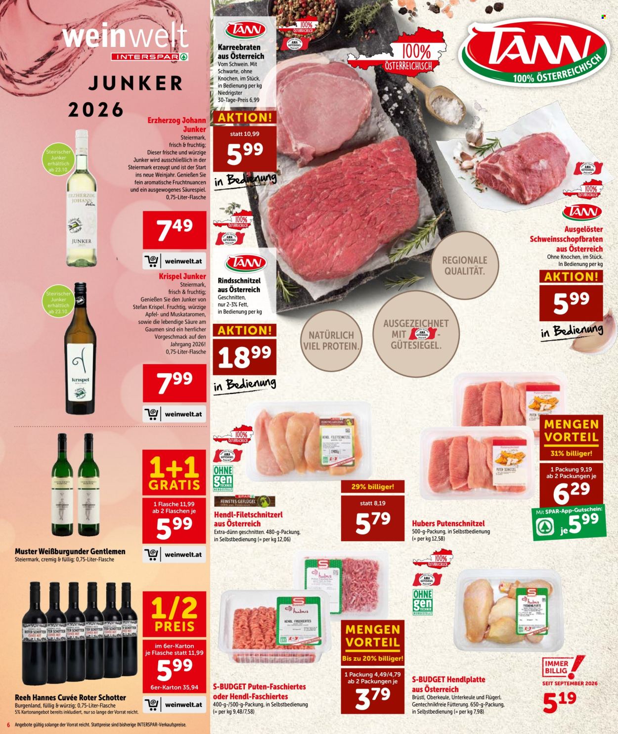 Angebote INTERSPAR - 22.10.2026 - 4.11.2026. Seite 7