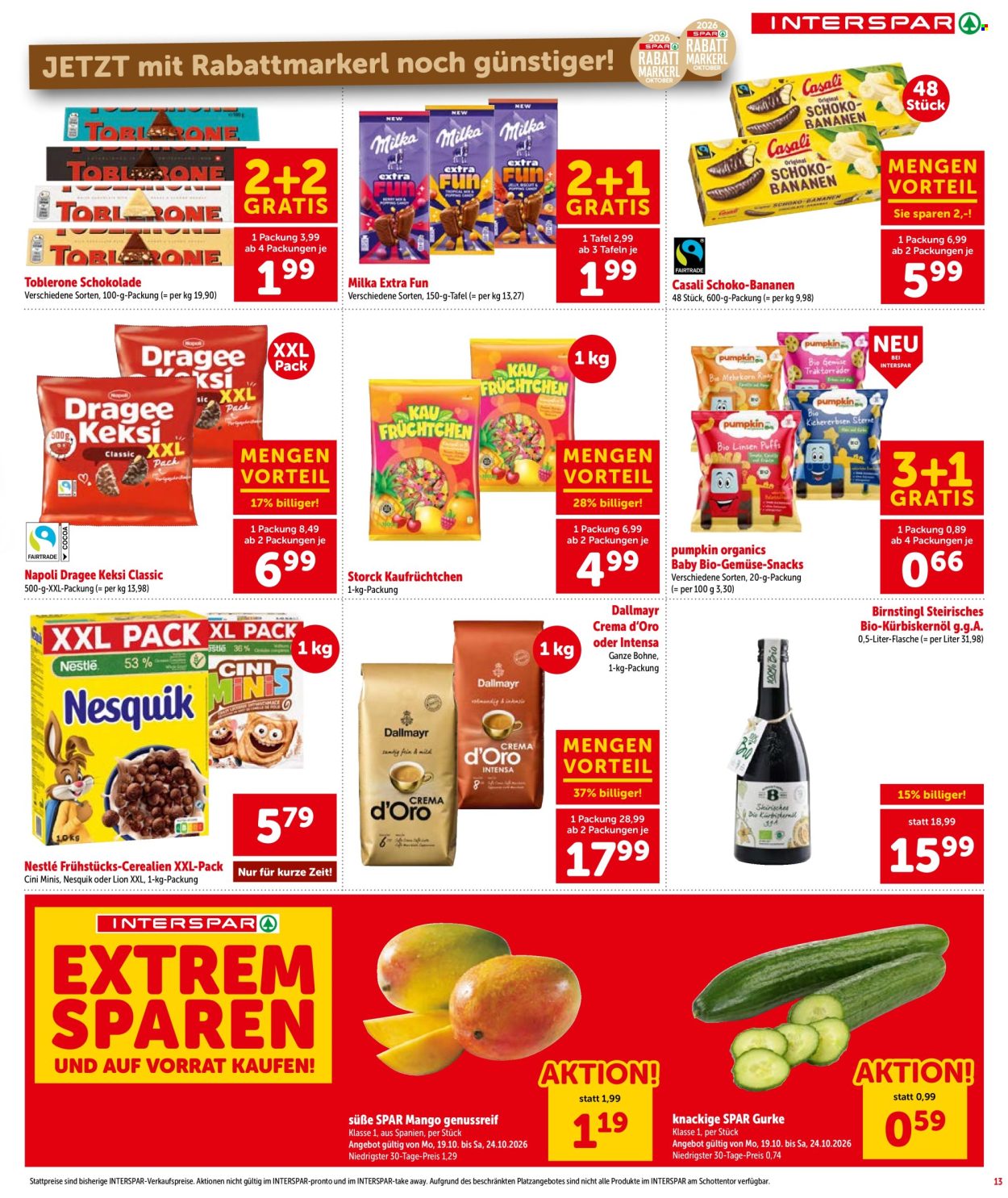 Angebote INTERSPAR - 22.10.2026 - 4.11.2026. Seite 14