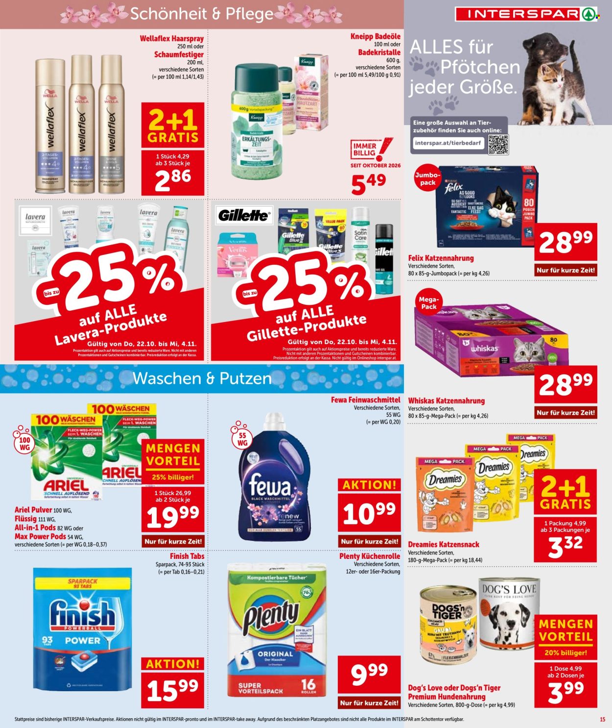 Angebote INTERSPAR - 22.10.2026 - 4.11.2026. Seite 16
