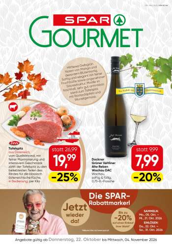 Angebote SPAR - 22.10.2026 - 4.11.2026.