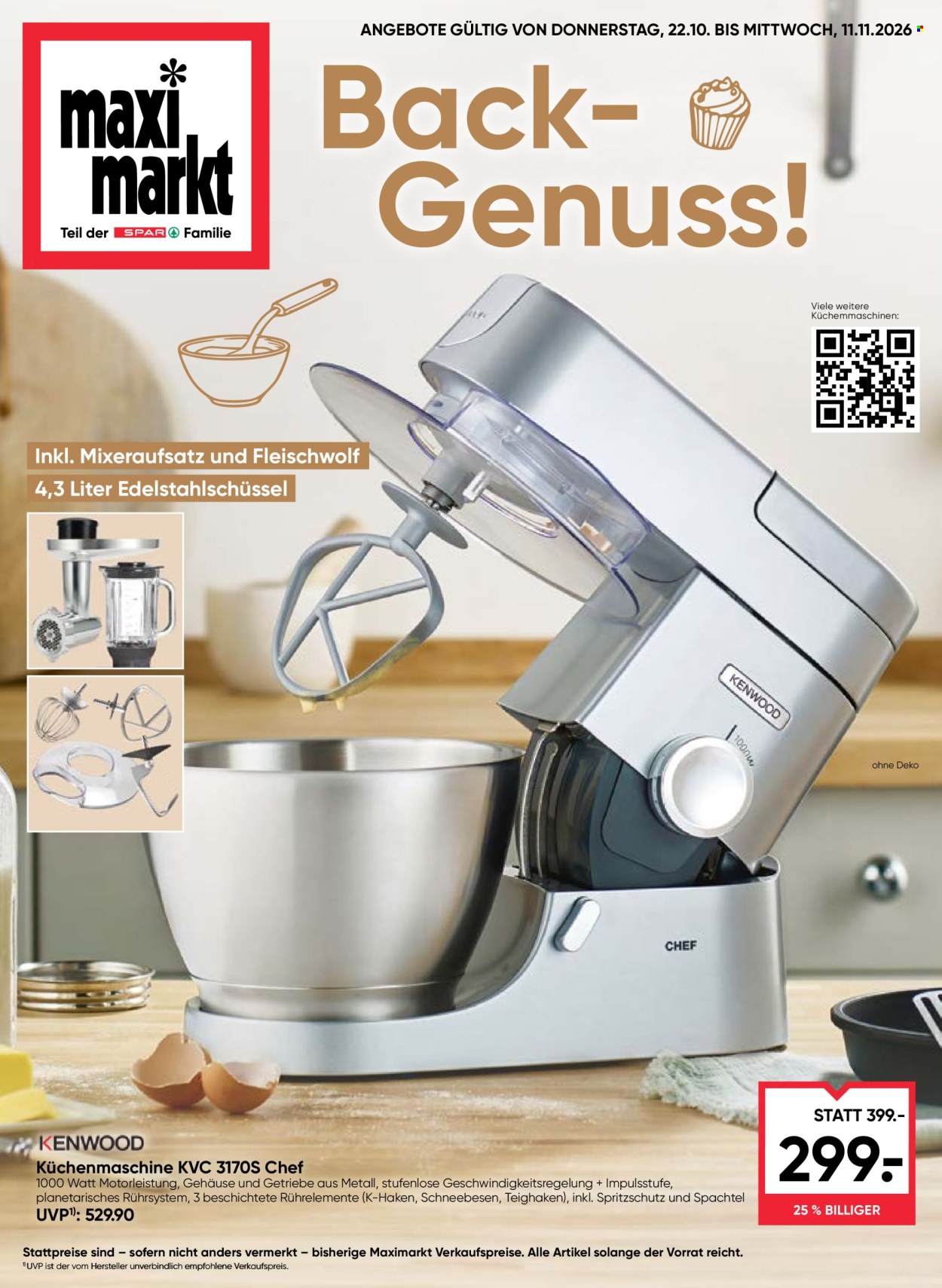 Angebote Maximarkt - 22.10.2026 - 11.11.2026. Seite 1