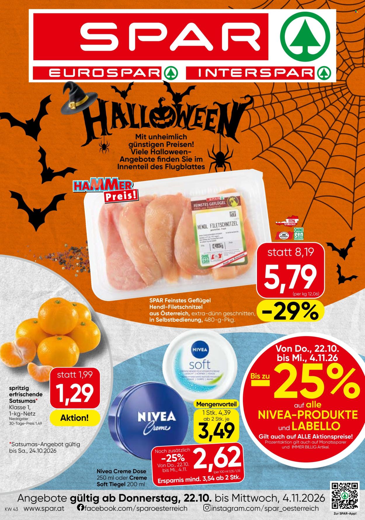 Angebote EUROSPAR - 22.10.2026 - 4.11.2026. Seite 1