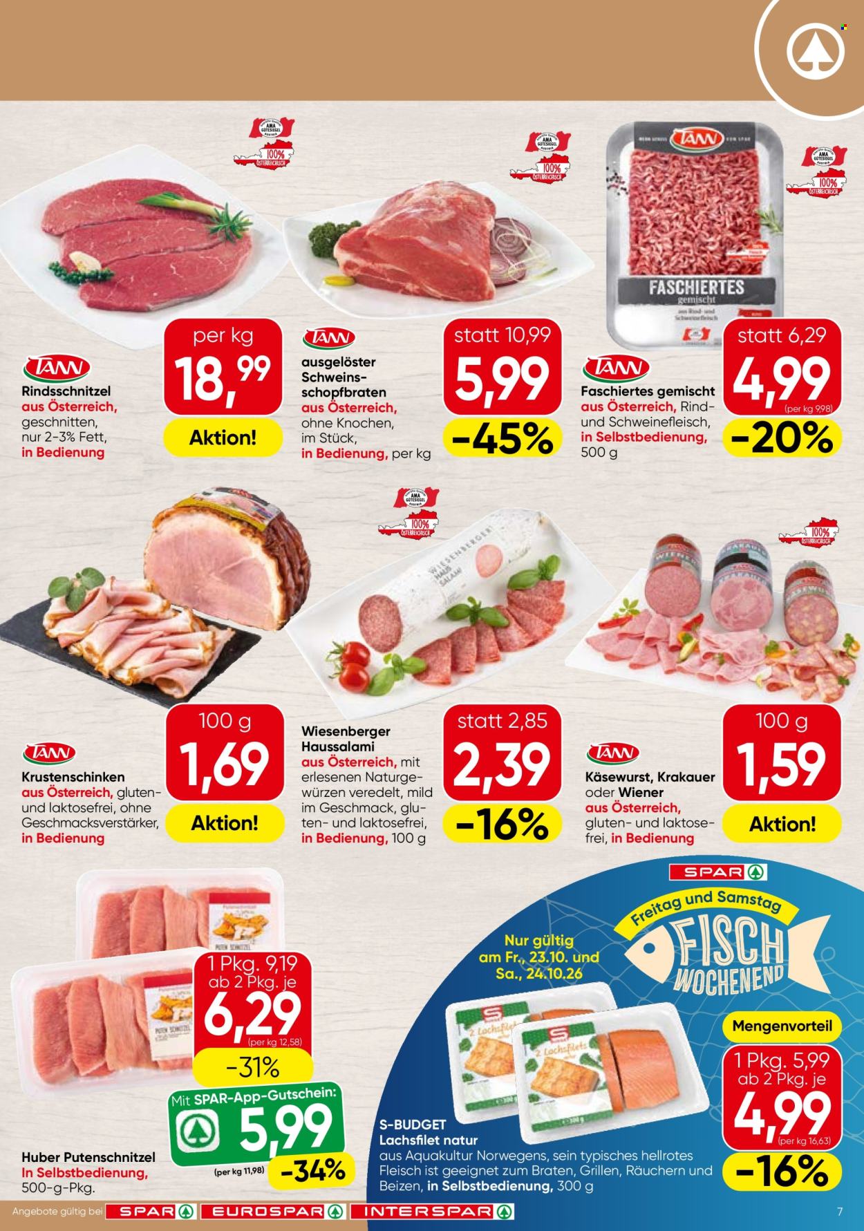 Angebote EUROSPAR - 22.10.2026 - 4.11.2026. Seite 7