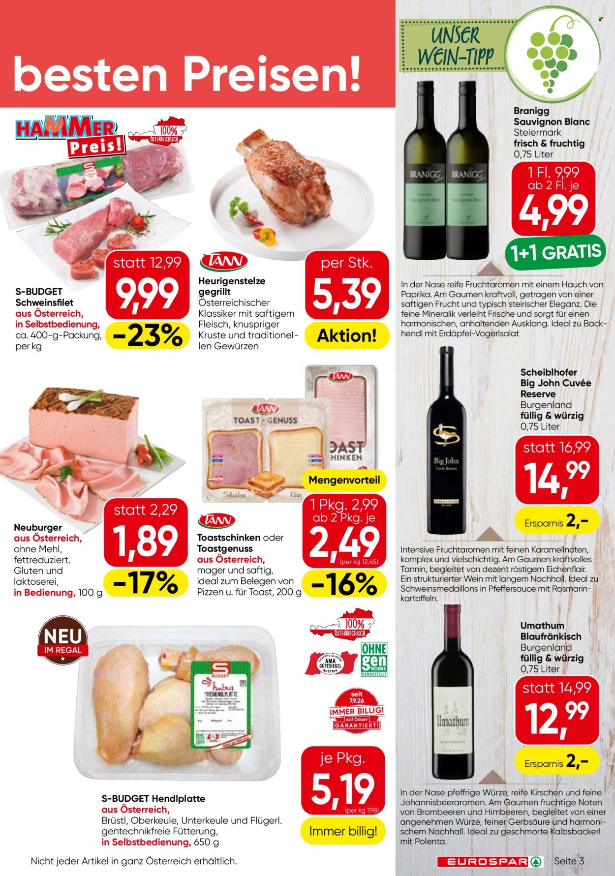 Angebote EUROSPAR - 22.10.2026 - 4.11.2026. Seite 3