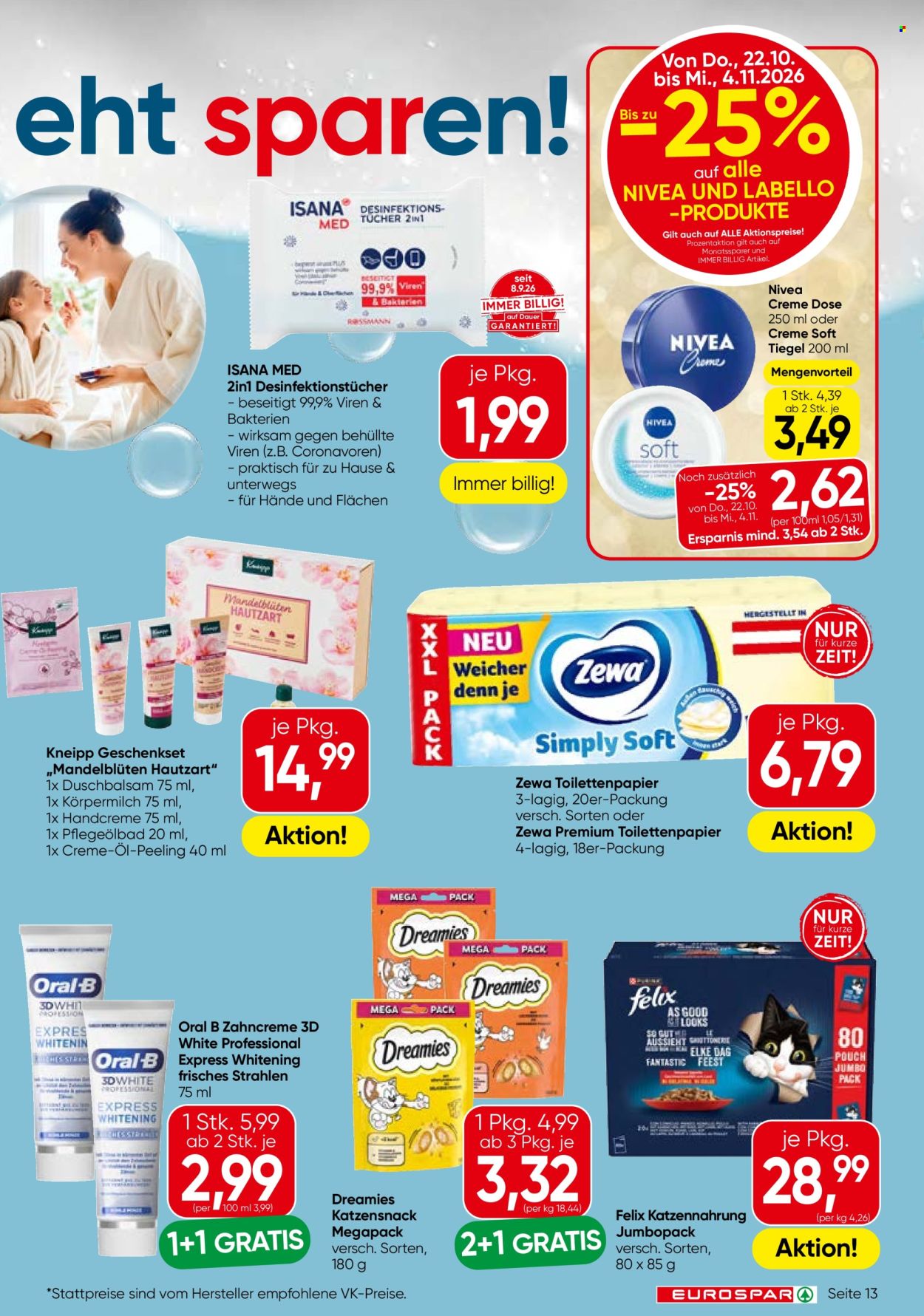 Angebote EUROSPAR - 22.10.2026 - 4.11.2026. Seite 13