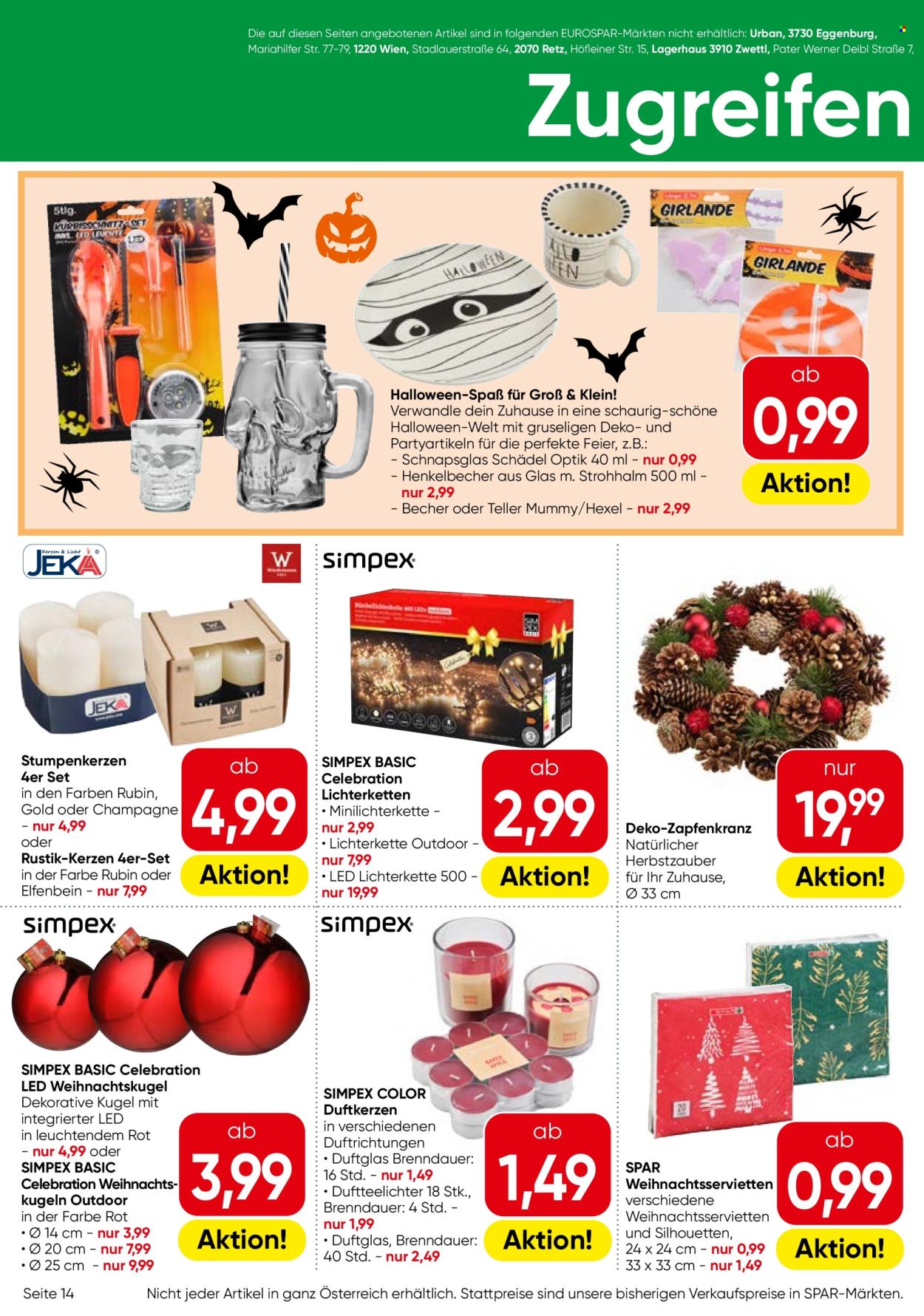 Angebote EUROSPAR - 22.10.2026 - 4.11.2026. Seite 14