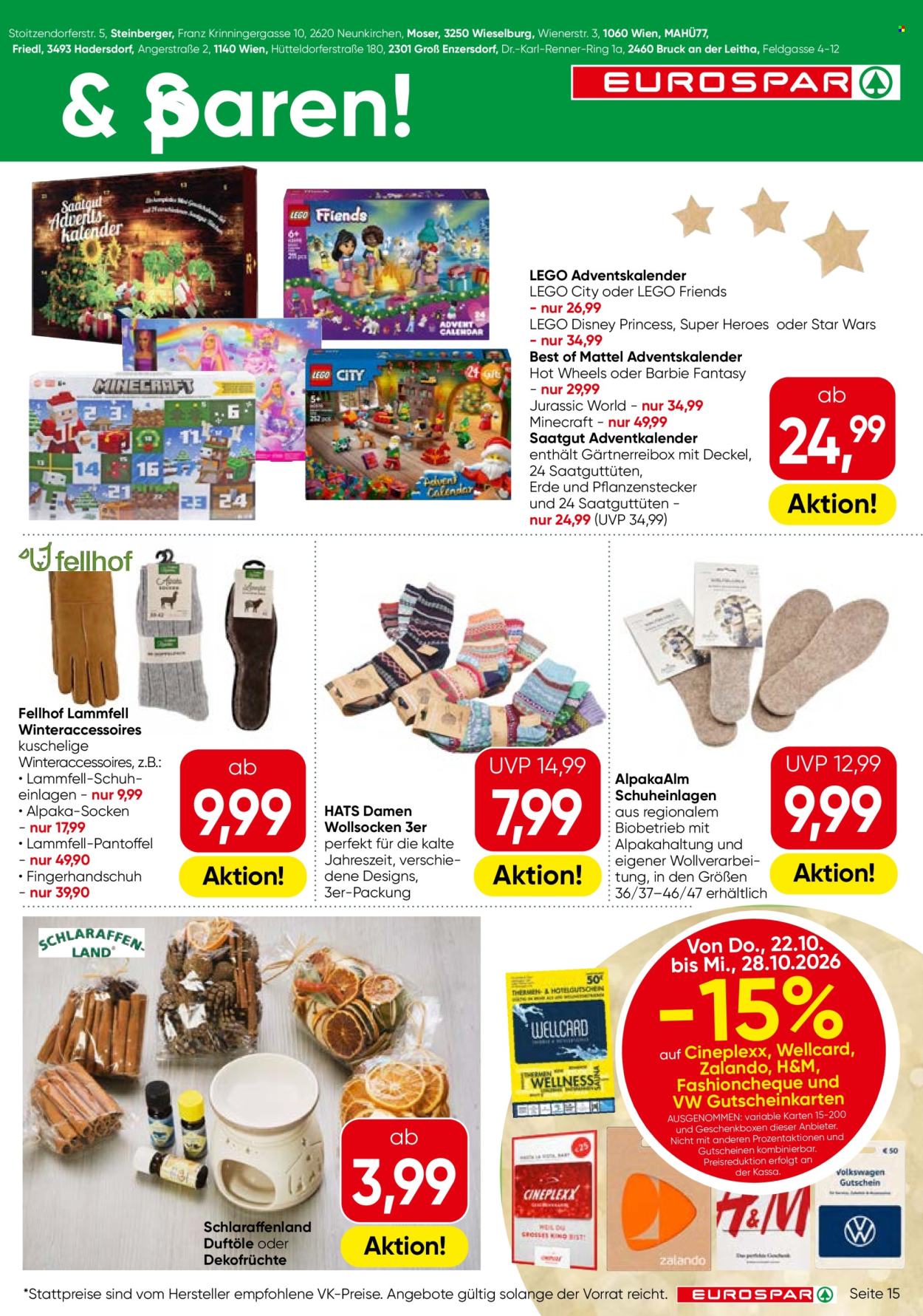 Angebote EUROSPAR - 22.10.2026 - 4.11.2026. Seite 15