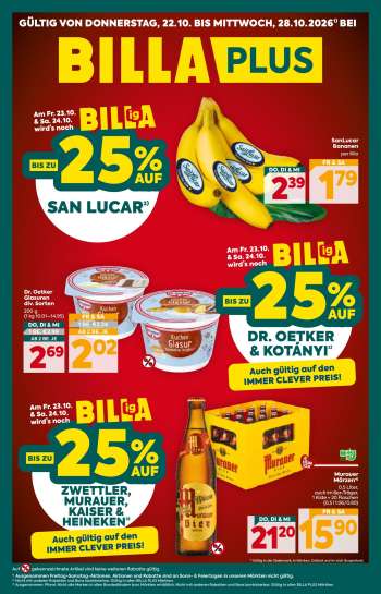 Angebote Billa Plus - 22.10.2026 - 28.10.2026.