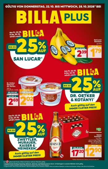 Angebote Billa Plus - 22.10.2026 - 28.10.2026.