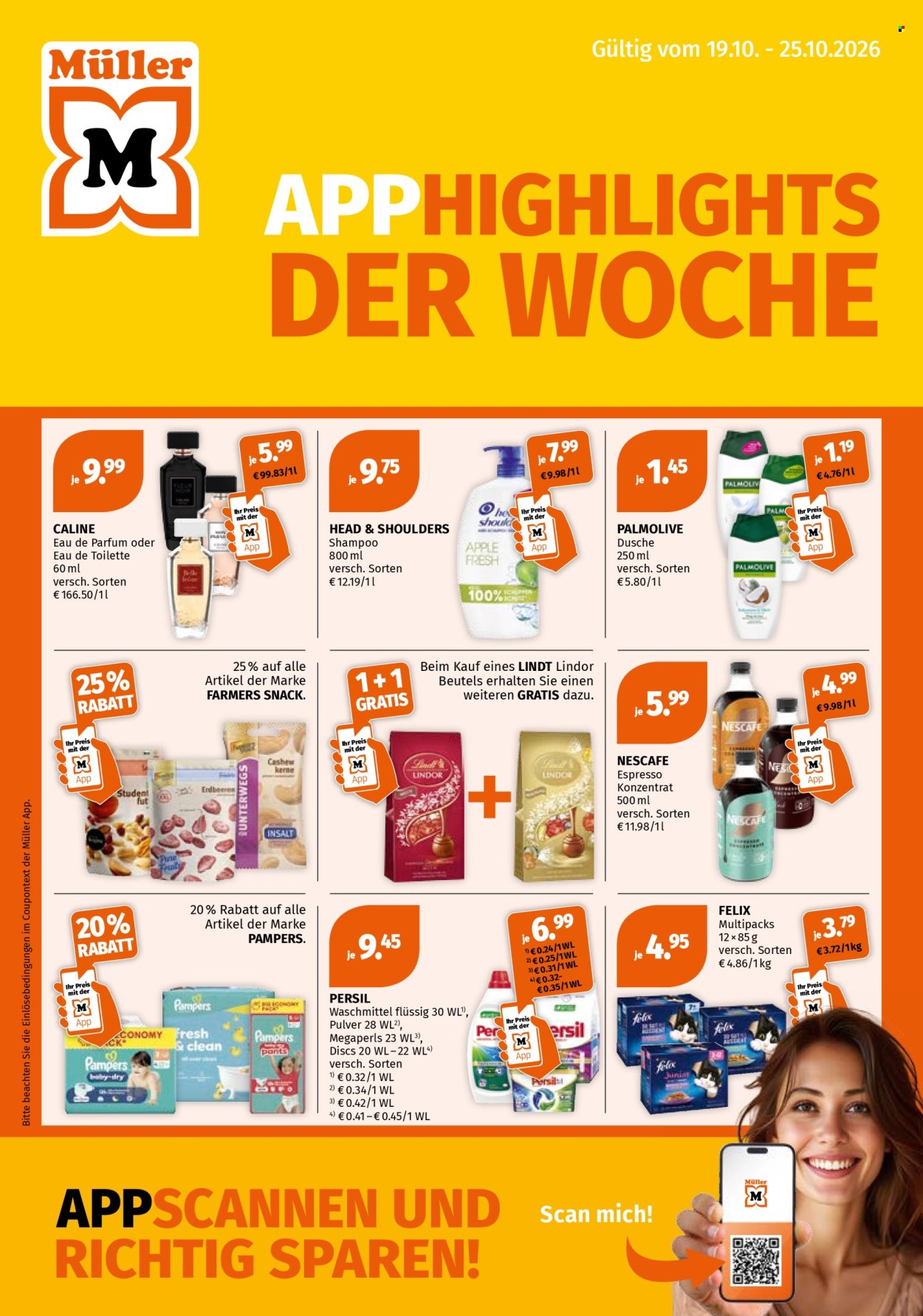 Angebote Müller - 19.10.2026 - 25.10.2026. Seite 1
